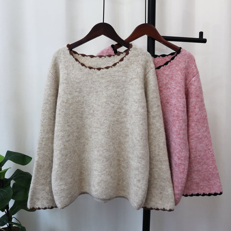 【tops】クルーネックニットセーター　M26859