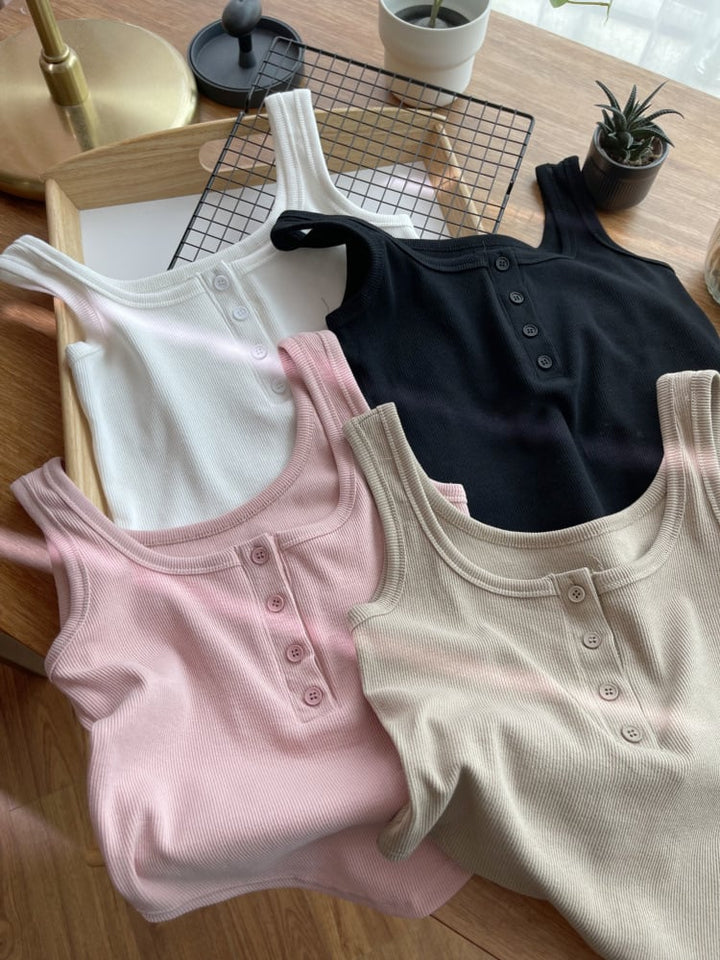 【tops】着回し最強肌触りいい ノースリーブキャミソール　M16961