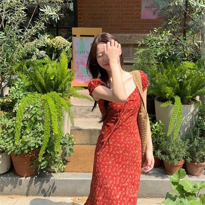 【dress】花柄ワンピース　M24859