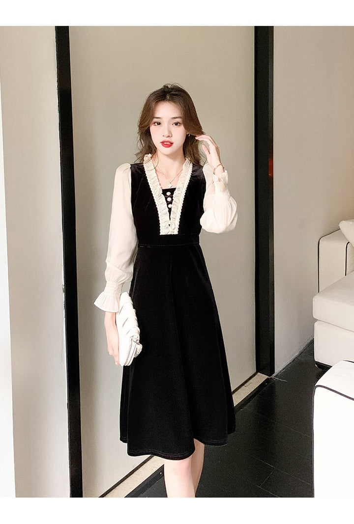 【dress】気質満点 エレガントオシャレデートワンピース　M17392