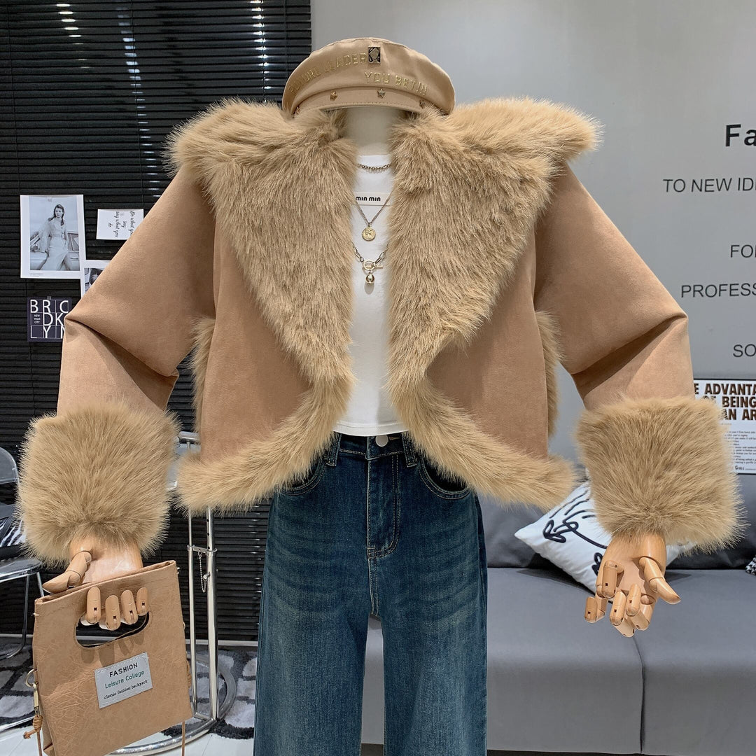 【outer】ファーショートコート　M27912
