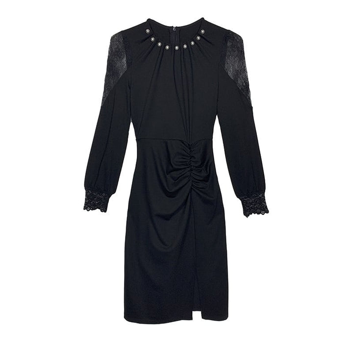 【dress】レースドッキングワンピース　M29352
