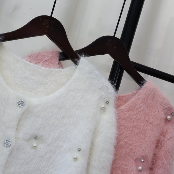 【outer】シャギーニットカーデ　M25433