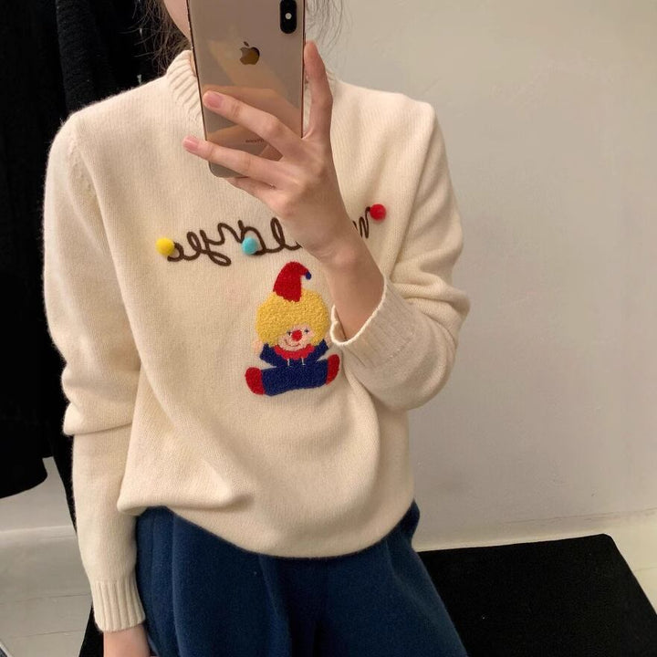 【tops】クルーネックニットセーター　M28729