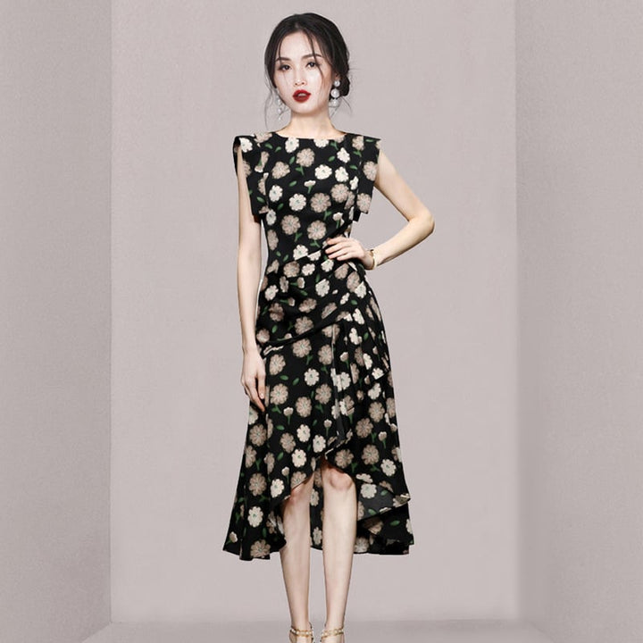 【dress】プリントワンピース　M25218