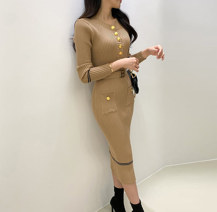 【dress】ニットワンピース　M19324