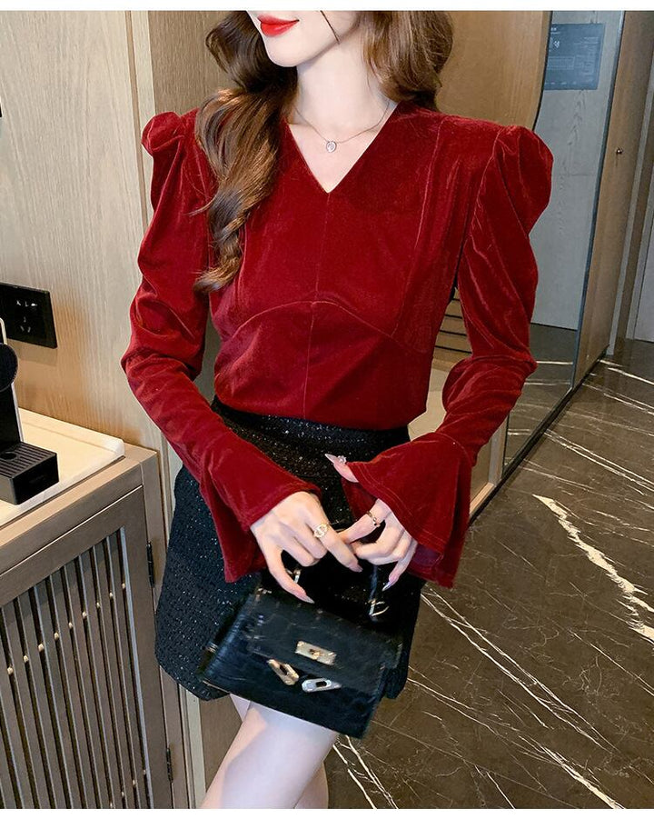 【tops】パフスリーブトップス　M28168