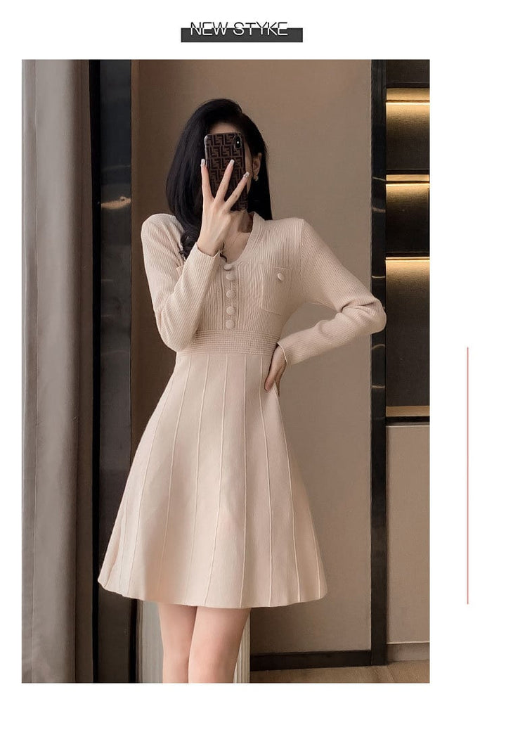 【dress】ニットワンピース　M21353