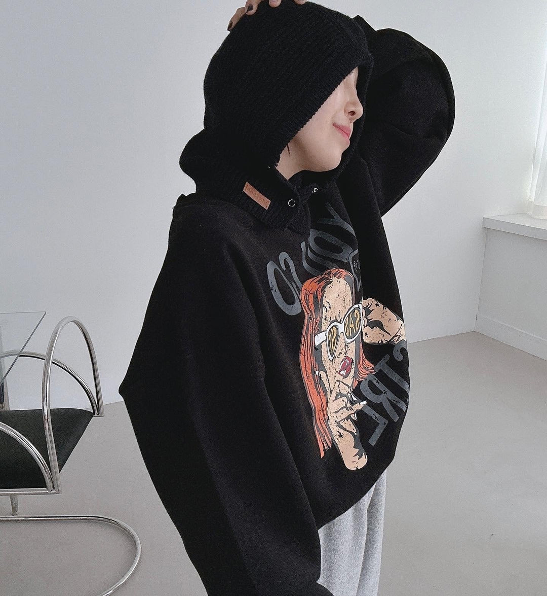 【tops】プリントプルオーバー　M27096