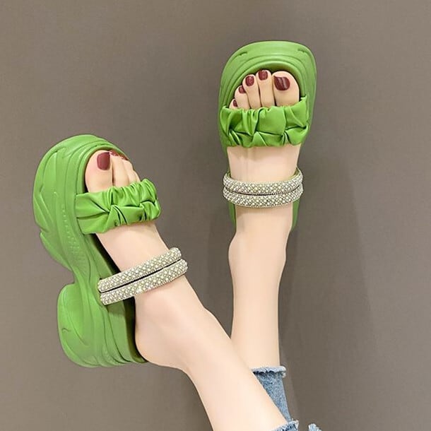 【shoes】チャンキーヒールサンダル　M30343