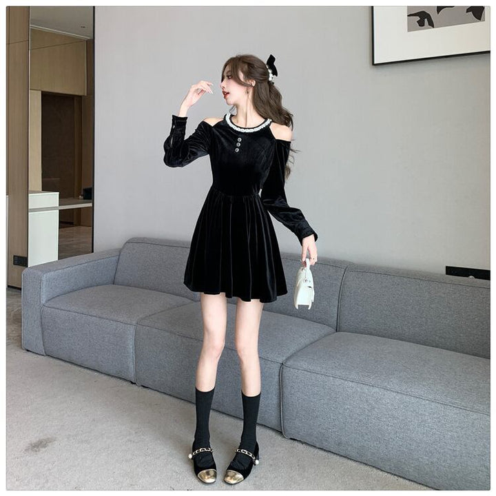 【dress】オフショルダーワンピース　M18564