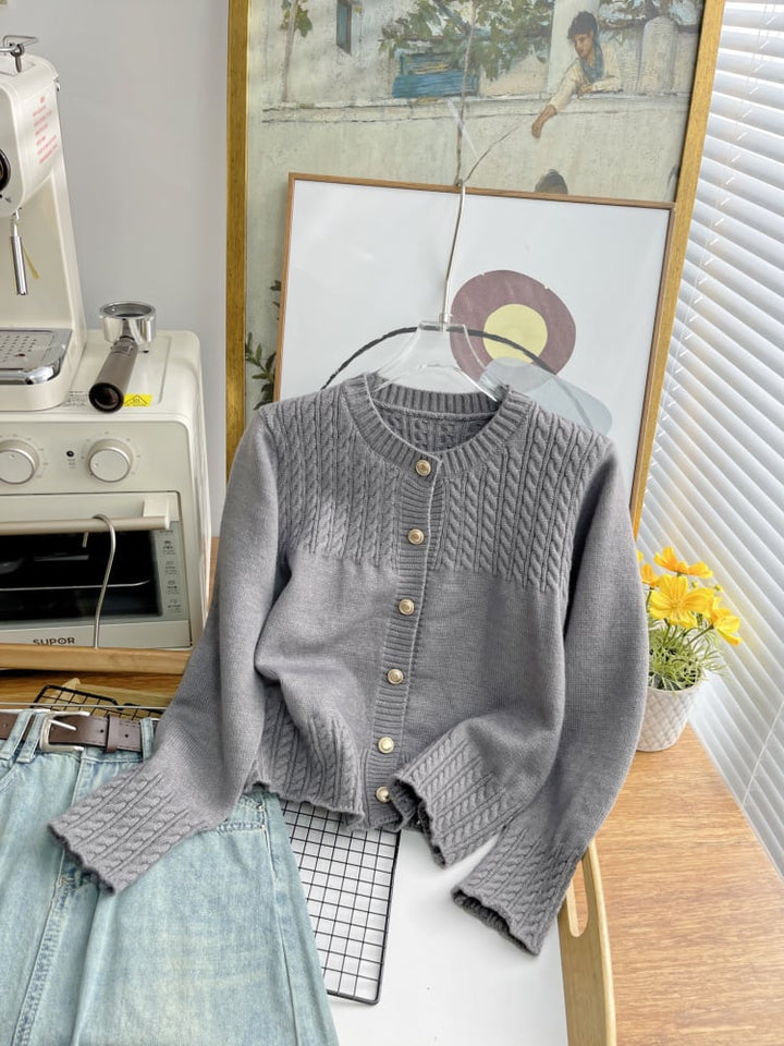 【outer】ニットカーデ　M25474