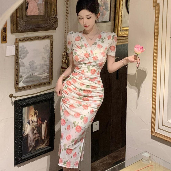 【dress】プリントワンピース　M25236