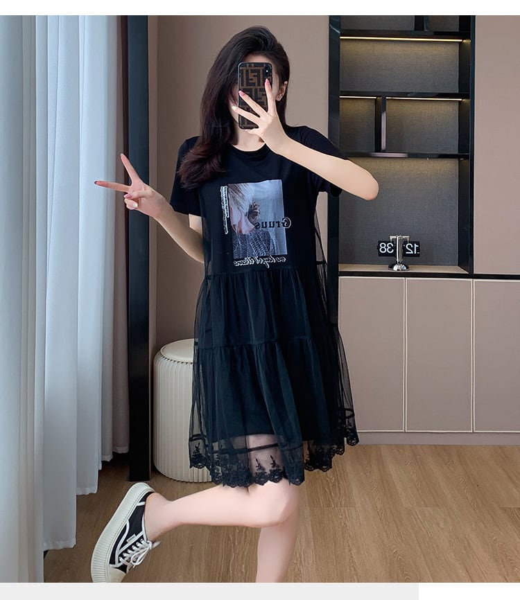 【dress】人気を独占中 切り替えカジュアルワンピース　M16957