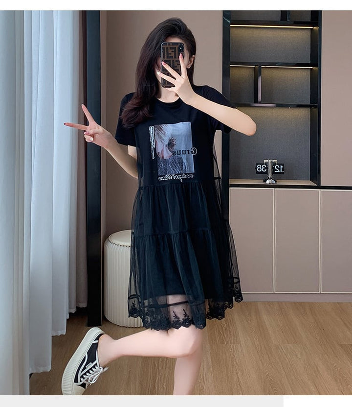 【dress】人気を独占中 切り替えカジュアルワンピース　M16957