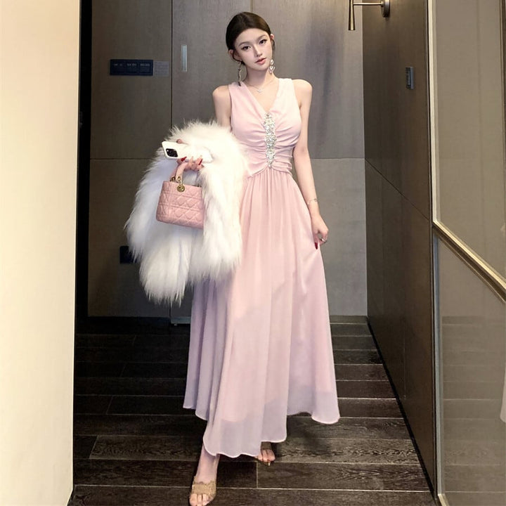 【dress】Vネックデートワンピース　M29680