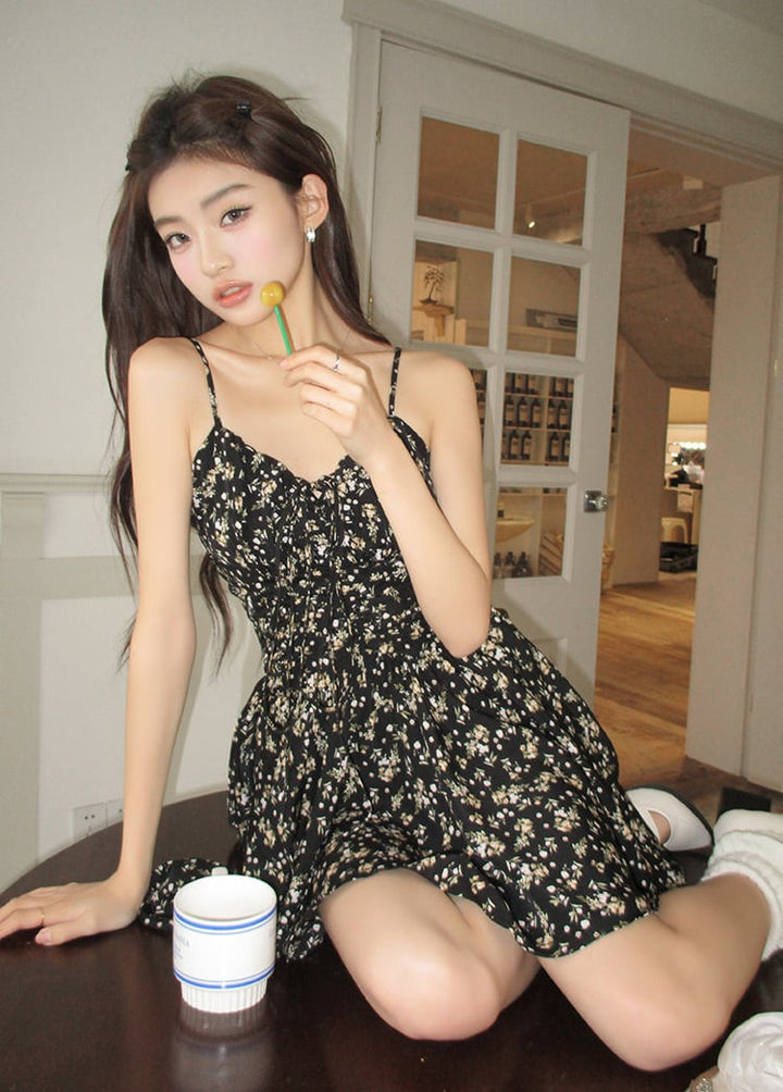 【dress】花柄キャミワンピース　M25115