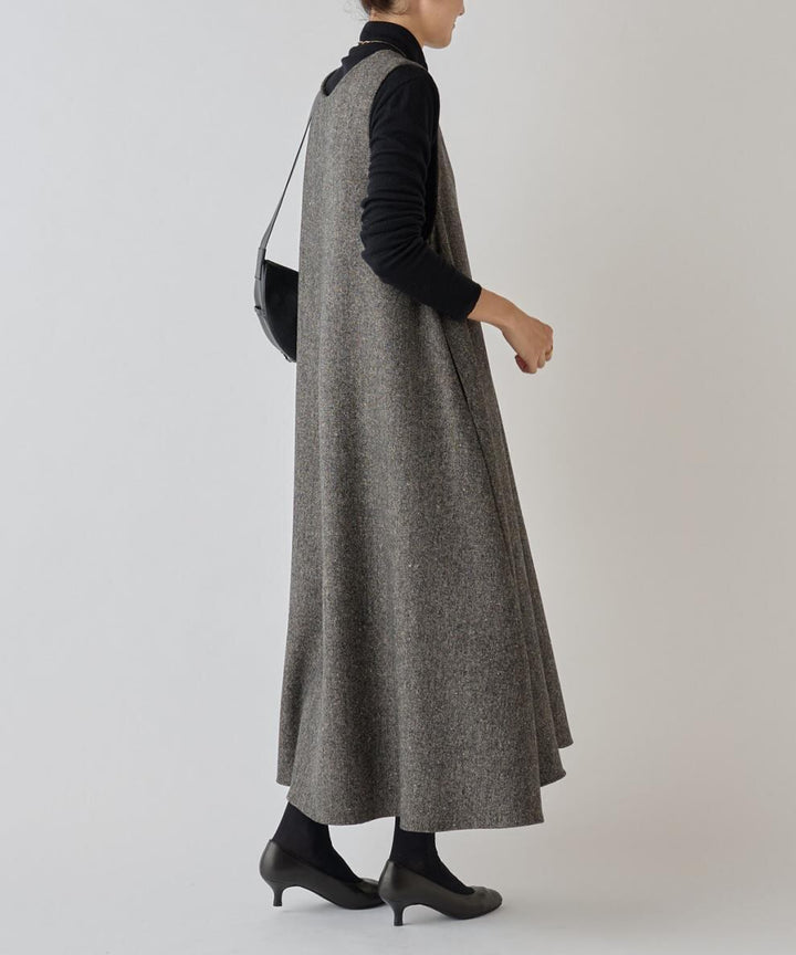 【dress】Vネックベストワンピース　M28039