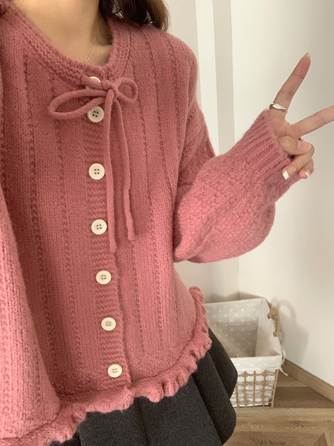 【outer】ニットカーデ　M26423