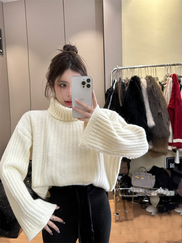 【tops】ハイネックニットセーター　M20199
