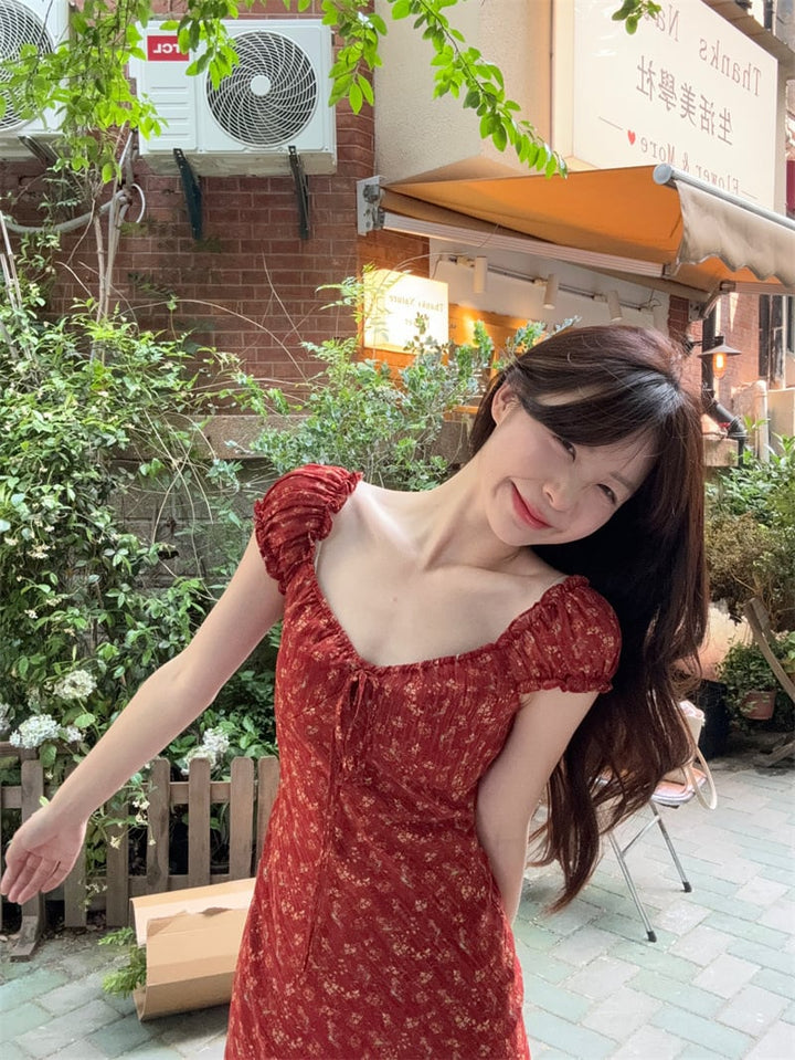 【dress】花柄ワンピース　M24859