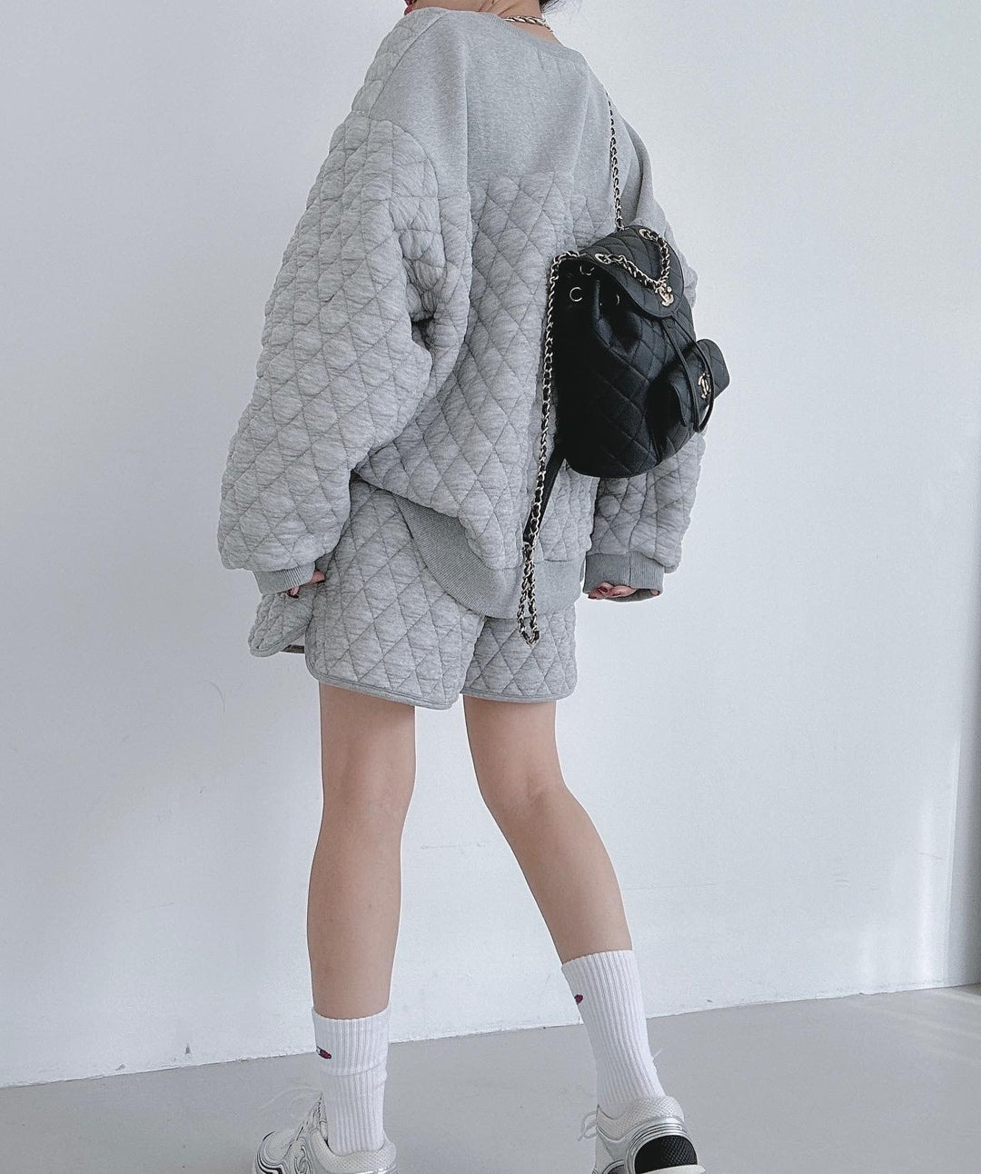 【set】プルオーバー×ショートパンツセット　M26193