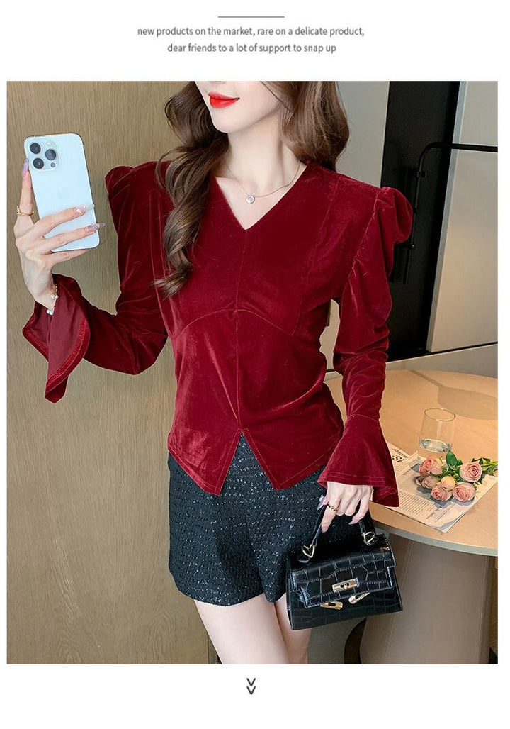 【tops】パフスリーブトップス　M28168