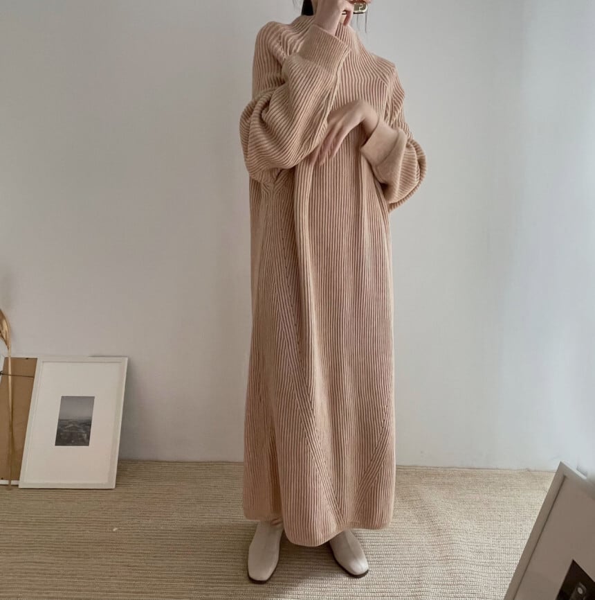 【dress】ニットワンピース　M26673