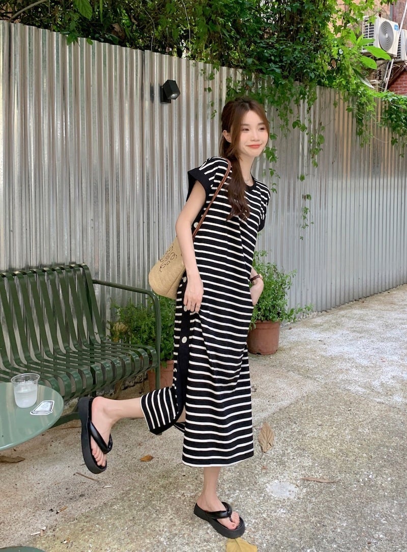 【dress】ボーダー柄ワンピース　M24789