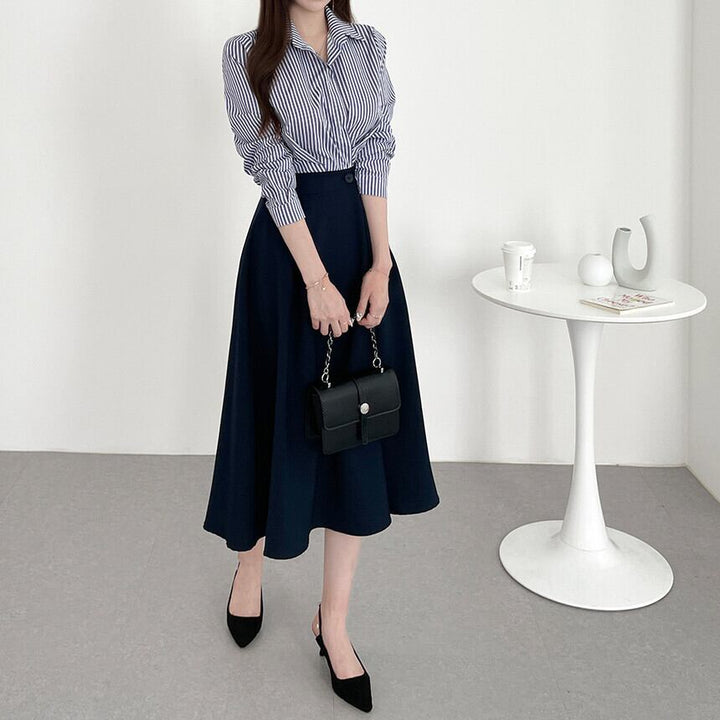 【dress】切り替えシャツワンピース　M29587