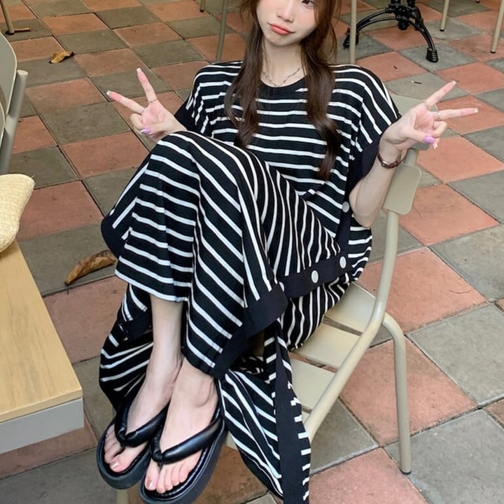 【dress】ボーダー柄ワンピース　M25123