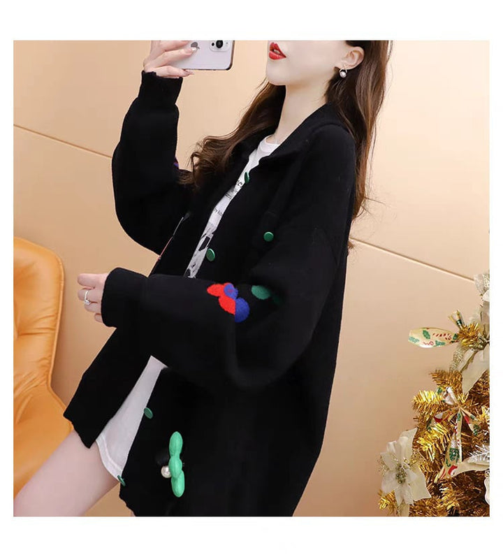【outer】早い者勝ちカジュアルカーディガンゆったり　M17533