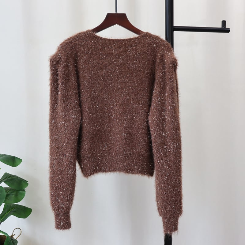 【outer】Vネックニットカーデ　M26566