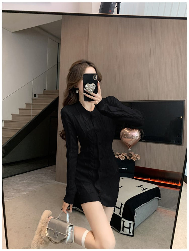 【dress】今季マストバイニットワンピース韓国系着心地良い　M17573