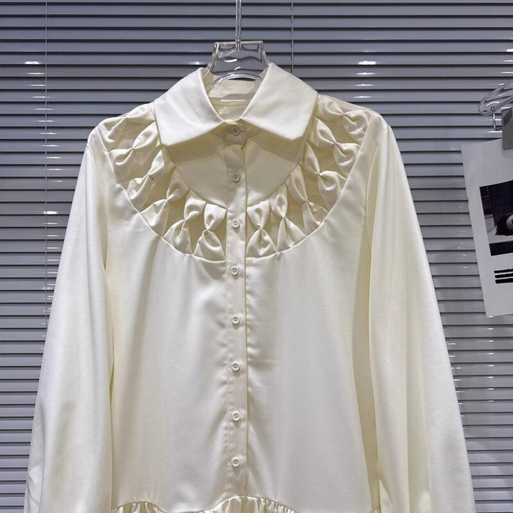 【tops】フレアシャツ Q7899