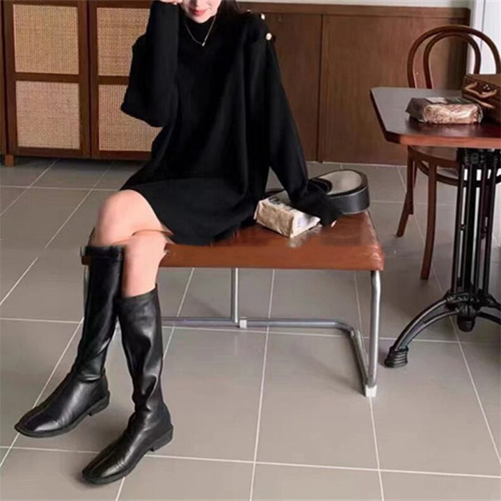 【dress】オフショルダーニットワンピース　M18697