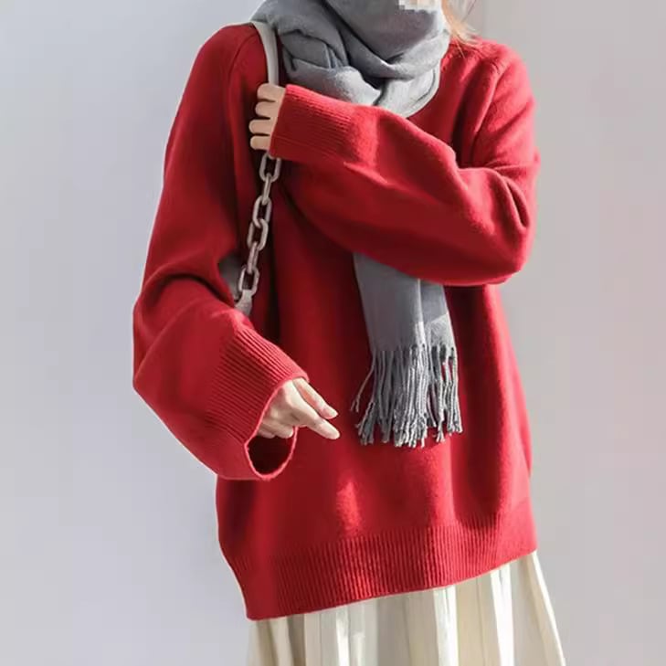 【tops】Vネックニットセーター　M26776
