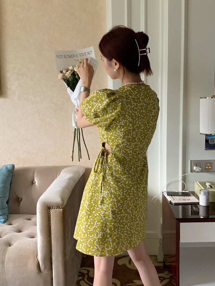 【dress】花柄ワンピース　M24870