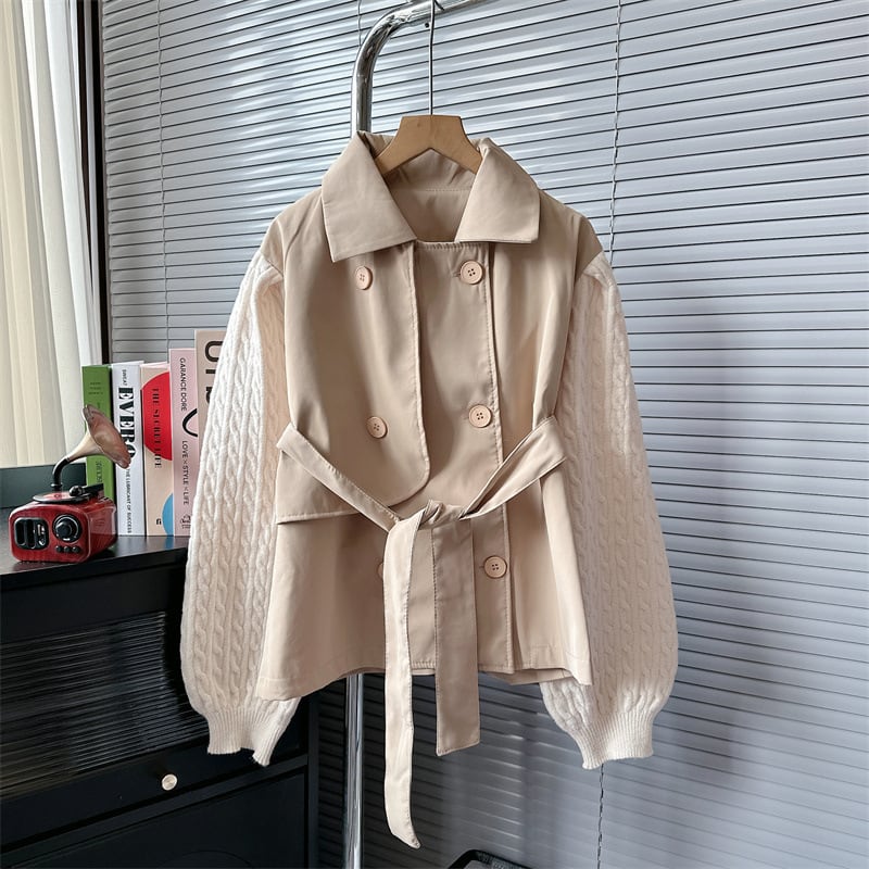 【outer】ニットドッキングアウター 　M18030