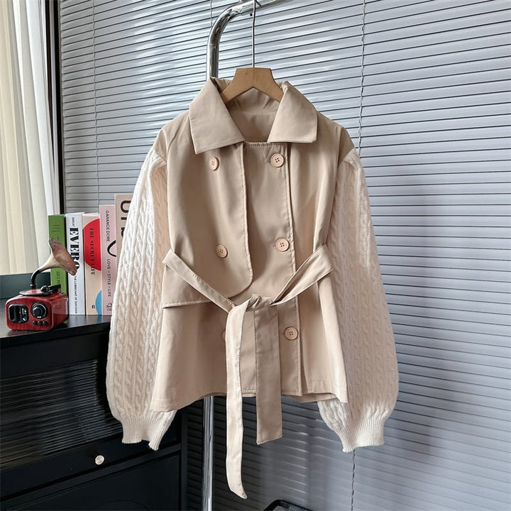 【outer】ニットドッキングアウター 　M18030