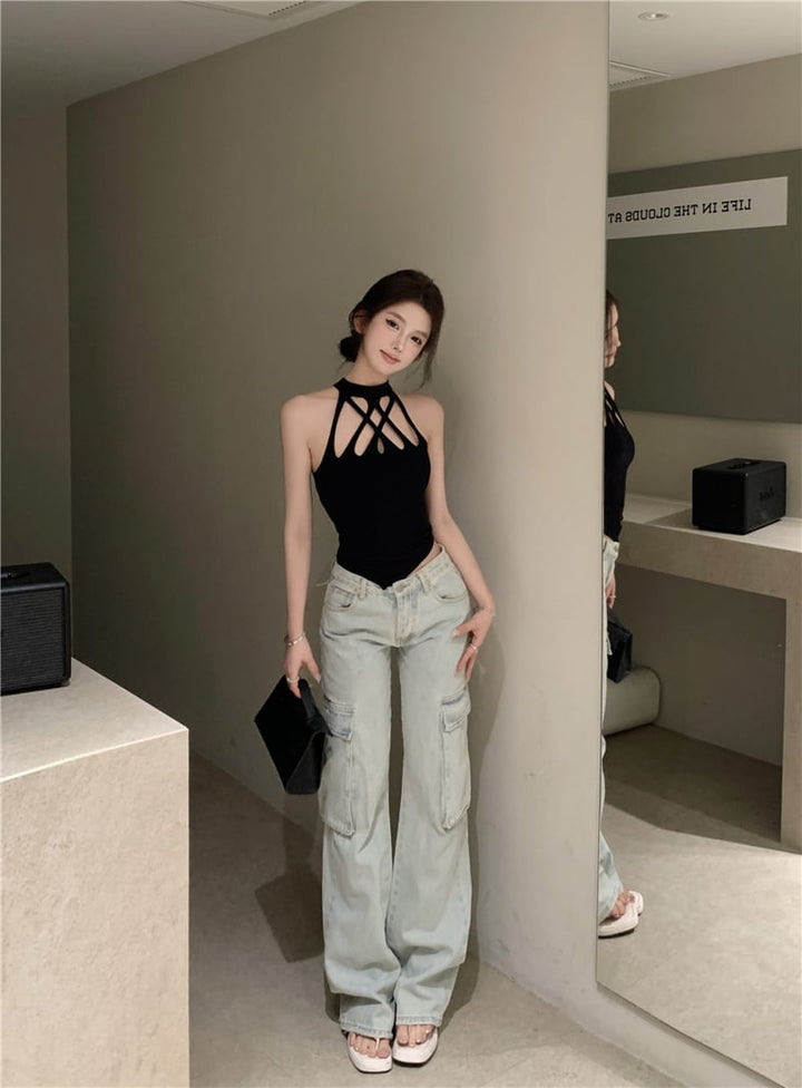 【tops】ノースリーブトップス　M25232