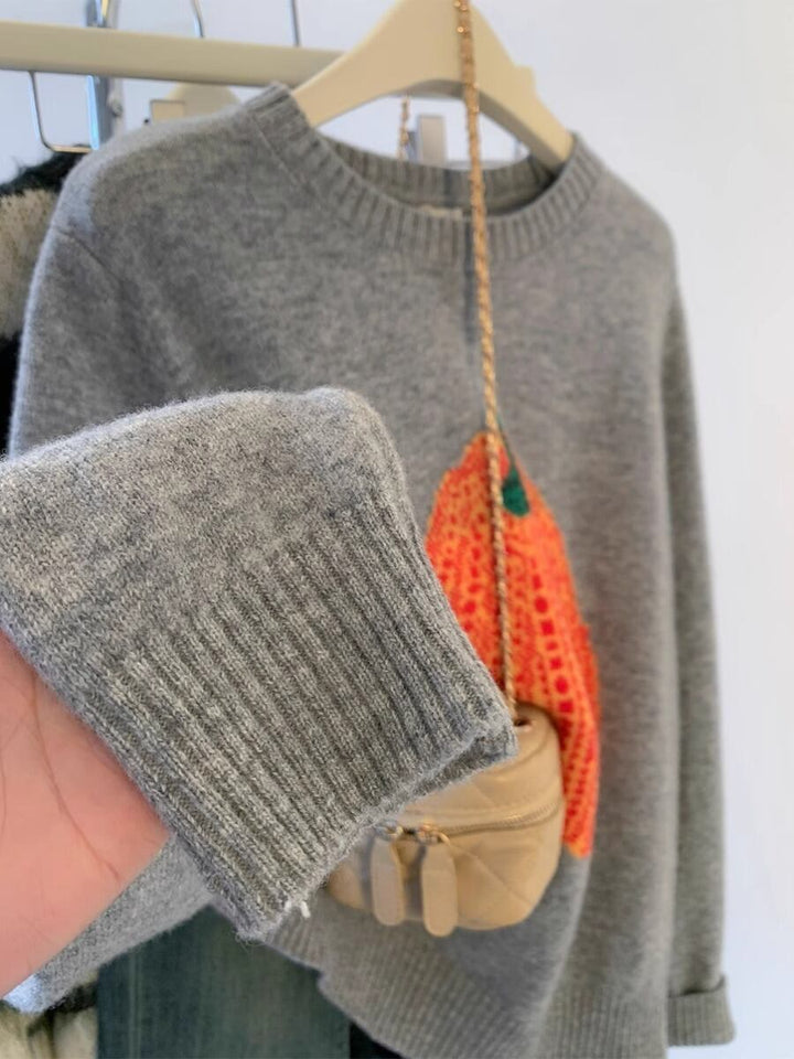 【tops】クルーネックニットセーター　M29241