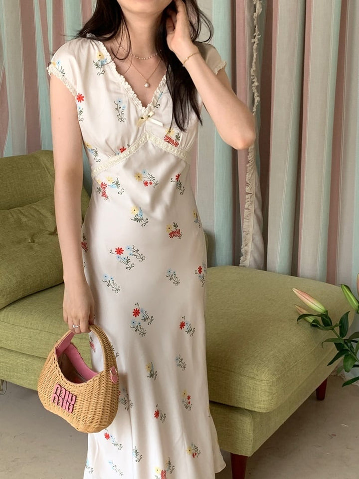【dress】Vネックワンピース　M24468