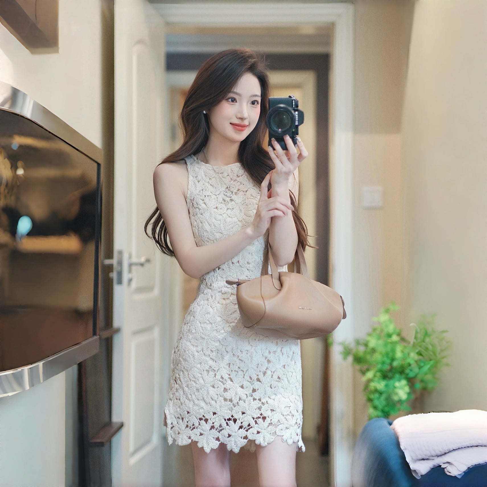 dress】ノースリーブレースミニワンピース＆ロングワンピース N3560