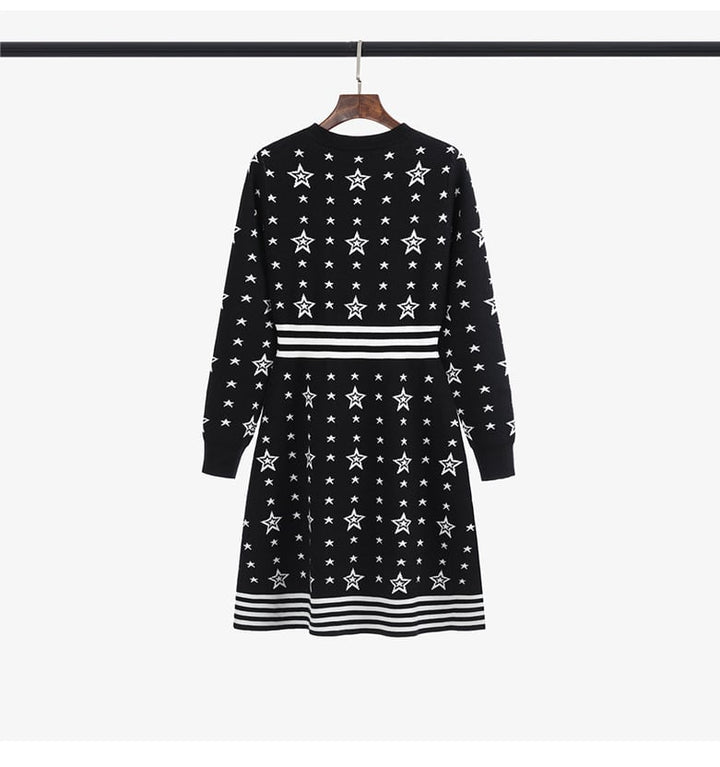 【dress】今季マストバイエレガントニットワンピース　M17470