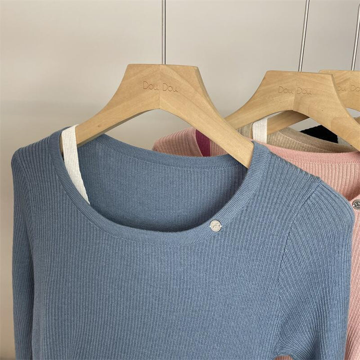 【tops】切り替えニットトップス　M26510