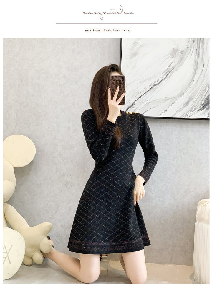 【dress】ニットワンピース　M25519
