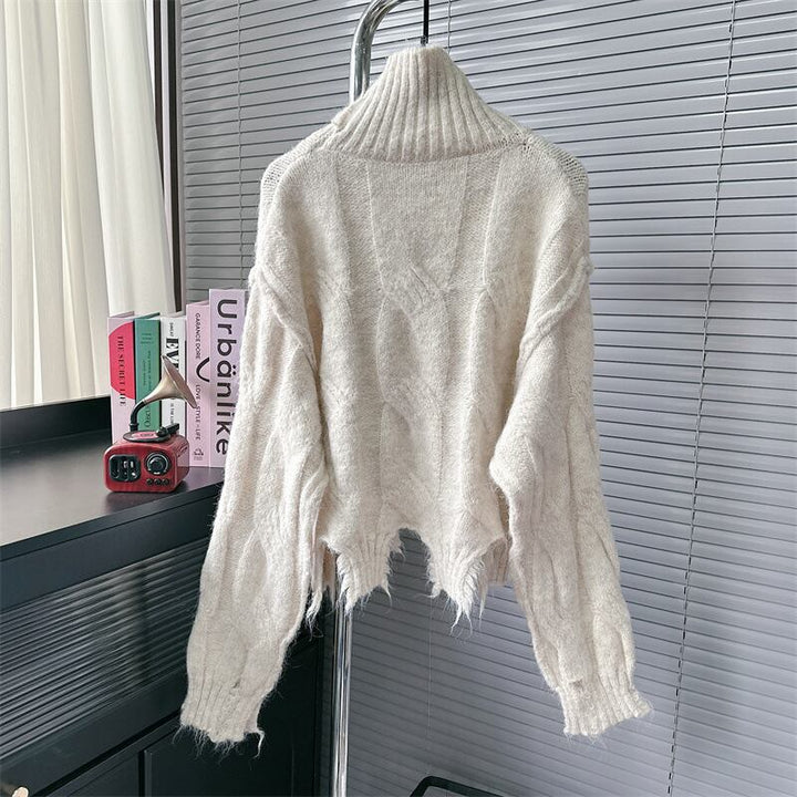 【tops】不規則 イレギュラーニットセーター　M27961