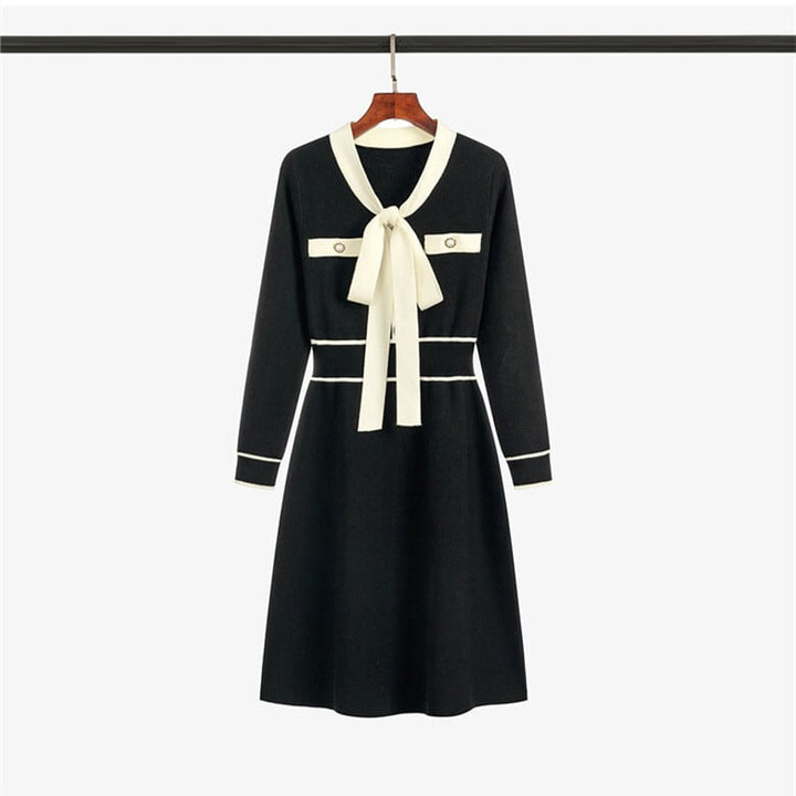 【dress】リボンニットワンピース　N3353