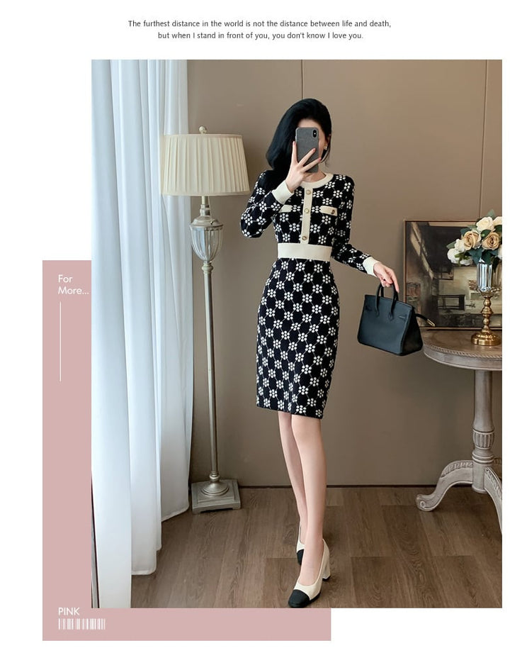 【dress】ニットワンピース　M25368